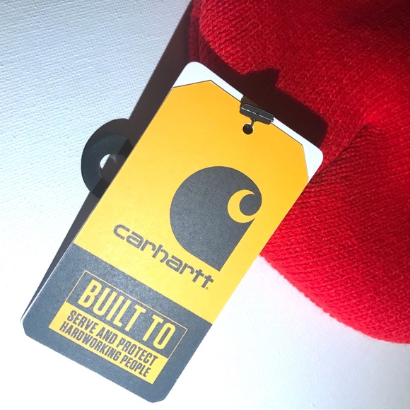 FINAL PRICE CLOSET CLOSING ❤️CARHARTT 🔥 FIRE RED BEANIE ❤️ - Picture 6 of 9